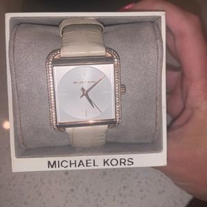 MK Leather Watch